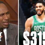 FIRST TAKE | Stephen A. reacts to Jayson Tatum and Boston Celtics reach largest deal in NBA history