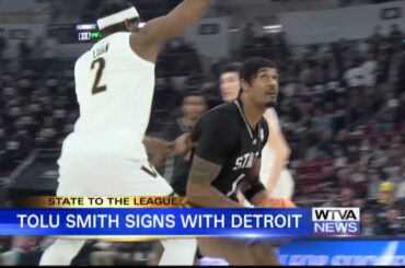 VIDEO: Mississippi State basketball star, Tolu Smith signs with the Detroit Pistons