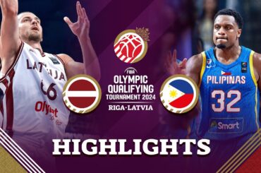 Latvia 🇱🇻 vs Philippines 🇵🇭 | Highlights | FIBA OQT 2024 Latvia