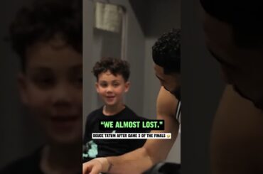 Deuce after the Celtics won Game 3 vs. Mavs 💀 (via @NBA)