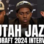 Cody Williams, Isaiah Collier & Justin Zanik Reaction to Being Drafted by Utah Jazz in 1st Round