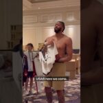 “I might walk around like this in the lobby!” - Anthony Davis back in #14 with the #USABMNT |#Shorts