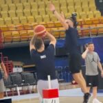 Luka Doncic at Slovenia Practice Before Facing Giannis Antetokounmpo, Greece in Olympic Qualifier