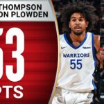 Ethan Thompson (27 PTS) & Daeqwon Plowden (26 PTS) GO OFF For Golden State!