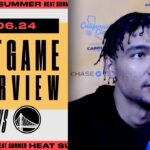 Kel'el Ware Postgame Interview | Miami HEAT vs. Golden State Warriors | July 6, 2024