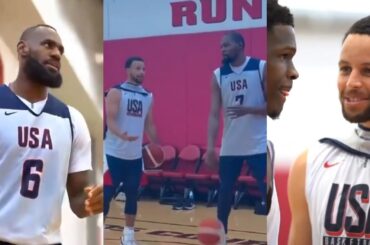 Team USA practice on Day 1 of training camp getting ready for Olympics