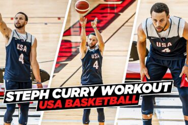 Steph Curry IMPRESSIVE USA Basketball Workout Routine & Shooting Drills