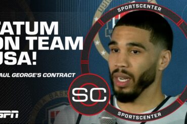 Jayson Tatum on wearing No. 10 for USA in honor of Kobe Bryant + PG-13's 76ers deal | SportsCenter