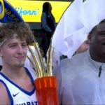 'Trophy's HEAVY as s---!'😂 Brandin Podziemski reacts to GSW winning California Classic | NBA on ESPN