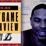 Keshad Johnson Postgame Interview | Miami HEAT vs. Los Angeles Lakers | July 10, 2024
