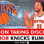 🚨JUICY KNICKS RUMORS: Jalen Brunson To Sign MAJOR DISCOUNT Extension Tomorrow per Big Knick Energy