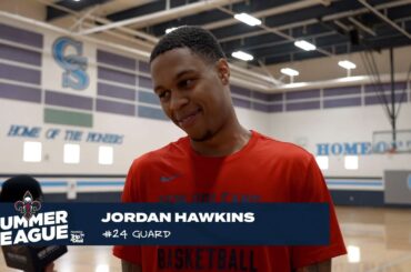 Jordan Hawkins on his leadership role in Vegas, Year 2 focus | 2024 NBA Summer League