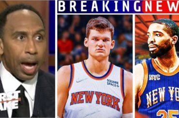 EXPLOSIVE NEWS | WALKER KESSLER TO KNICKS ? FIRST TAKE -  Stephen A Smith on NYK after Mikal Bridges