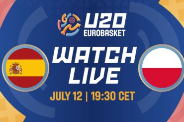 LIVE - Spain v Poland | FIBA U20 Women's EuroBasket 2024 | Quarter-Finals