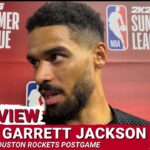 Garrett Jackson | Postgame Houston Rockets Vs Los Angeles Lakers | 2024 NBA Summer League