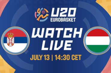 LIVE - Serbia v Hungary |  FIBA U20 Women's EuroBasket 2024 | Class. Games 13-16