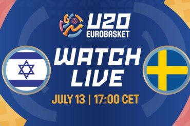 LIVE - Israel v Sweden |  FIBA U20 Women's EuroBasket 2024 | Class. Games 9-12