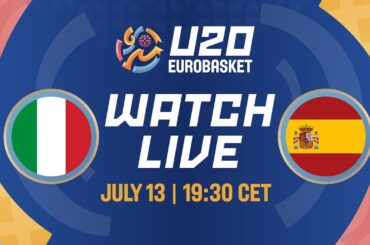 LIVE - Italy v Spain |  FIBA U20 Women's EuroBasket 2024 | Semi-Finals