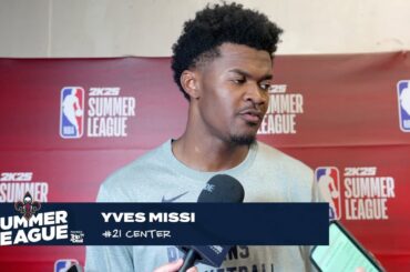Yves Missi talks debut vs. Timberwolves | 2024 NBA Summer League Postgame