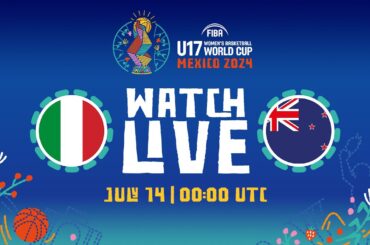 LIVE - Italy v New Zealand | FIBA U17 Women's Basketball World Cup 2024 | Group Phase