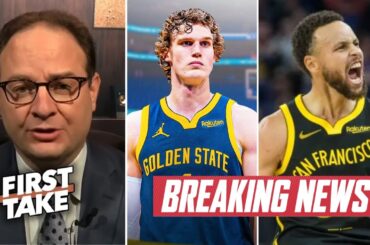 FIRST TAKE | WOJ update on GS Warriors ready to trade for Lauri Markkanen & extend Steph Curry