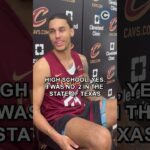 Cavs rookie Jaylon Tyson keeps a list of players drafted and recruited in front of him