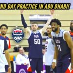 2ND Day of Team USA Basketball Practice in Abu Dhabi 2024! James, Curry, White, Tatum, AD, Edwards