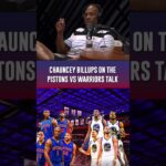 Chauncey Billups on the Pistons vs Warriors debates #detroitpistons #detroitbasketball #nba