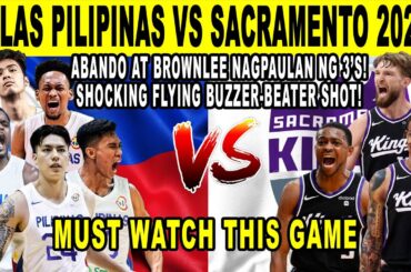 GILAS PILIPINAS vs SACRAMENTO KINGS! Air Abando Grabe Sobrang Clutch! Shocking Buzzer-Beater! 2k24