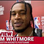 Cam Whitmore | Postgame Houston Rockets Vs Washington Wizards | 2024 NBA Summer League