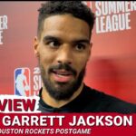 Garrett Jackson | Postgame Houston Rockets Vs Washington Wizards | 2024 NBA Summer League
