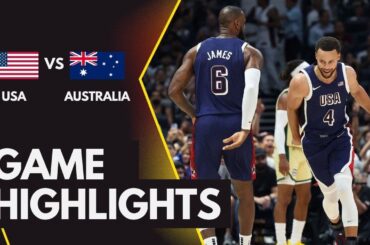 USA VS AUSTRALIA | Basketball Friendly Game | Full Highlights | July 15,2024
