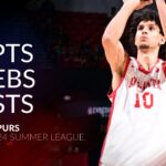 Zaccharie Risacher 11 pts 5 rebs 2 asts vs Spurs 2024 Summer League