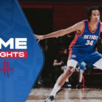 GAME HIGHLIGHTS: Pistons Win in 2nd Game at Summer League