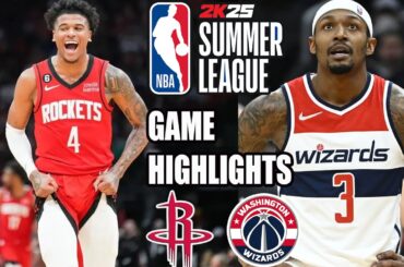 Houston Rockets vs Washington Wizards [FULL GAME] (07/14/24) | 2024 NBA Summer League