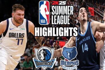 Dallas Mavericks vs Memphis Grizzlies [Half Time] (07/15/24) | 2024 NBA Summer League