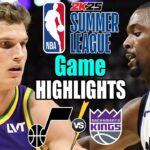 Utah Jazz vs Sacramento Kings [HALF TIME] Game Highlights (07/13/24) | 2024 NBA Summer League
