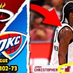 Josh Christopher Goes UNCONSCIOUS as Miami Heat beat OKC Thunder | Jaime Jaquez, Kel'el Ware SHINE