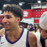 Devin Carter crashes Colby Jones' postgame presser to compliment his game