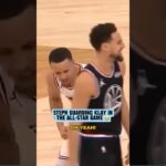 "Good defense!" Steph mic'd up defending Klay 🤣