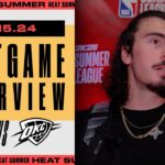 Jaime Jaquez Jr. Postgame Interview | Miami HEAT vs. Thunder | July 15, 2024
