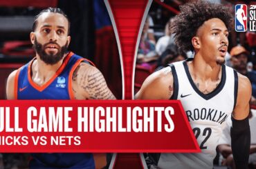 KNICKS vs NETS | NBA SUMMER LEAGUE | FULL GAME HIGHLIGHTS