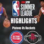 Houston Rockets vs Detroit Pistons [FULL GAME] (07/15/24) | 2024 NBA Summer League