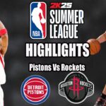 Detroit Pistons vs Houston Rockets [Half Time] (07/15/24) | 2024 NBA Summer League