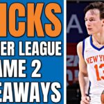 Knicks Summer League Game 2 Recap | Tyler Kolek SHINES 🔥