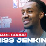 Daniss Jenkins Speaks With Media After Strong Performance In Summer League Win vs. Rockets
