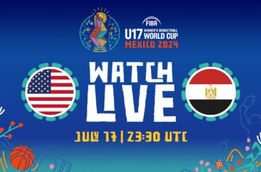 LIVE - USA v Egypt | FIBA U17 Women's Basketball World Cup 2024 | Round of 16