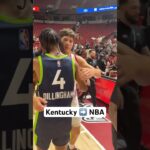 Former Kentucky teammates Rob Dillingham & Reed Sheppard after their matchup! 💙 | #Shorts