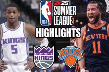 Sacramento Kings vs New York Knicks [FULL GAME] (07/17/24) | 2024 NBA Summer League