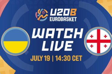 LIVE - Ukraine v Georgia | FIBA U20 EuroBasket 2024 Division B | Quarter-Finals